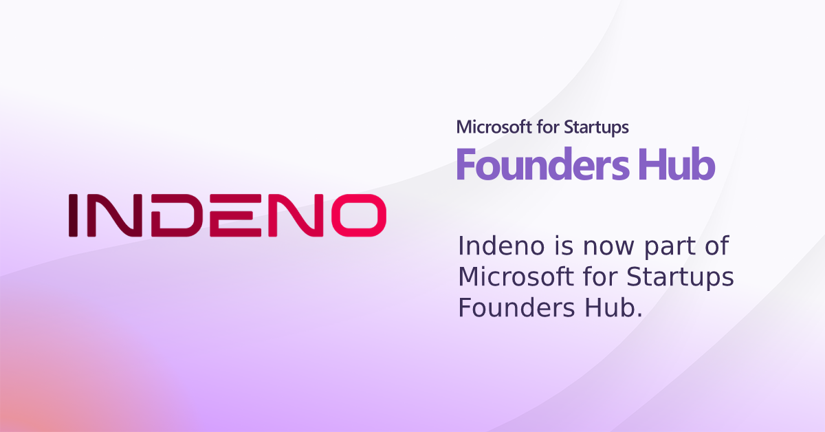 Indeno tritt dem Microsoft for Startups Founders Hub bei