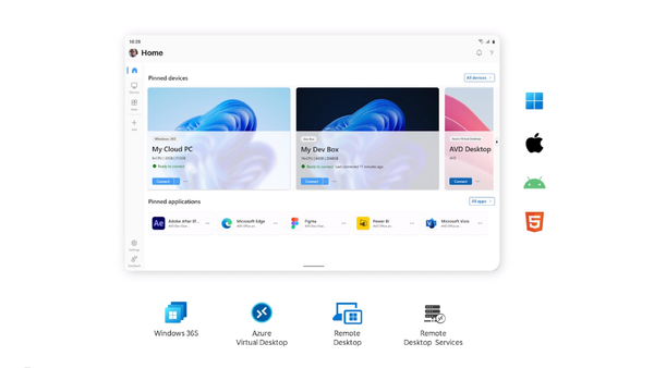 Azure Virtual Desktop: Verbesserte Benutzererfahrung  mit der neuen "Windows App"